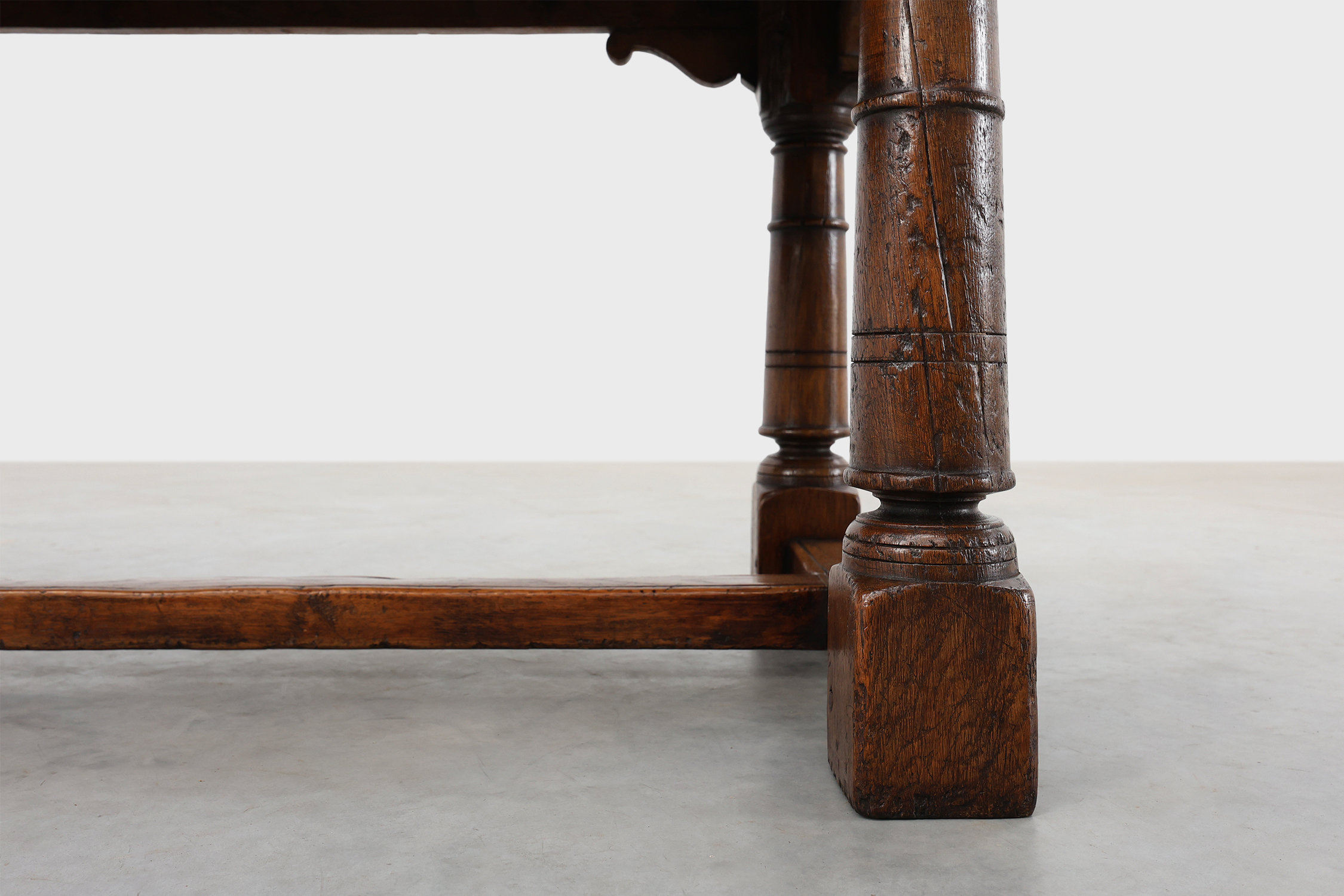 Large French Oak Refectory Dining Table, Renaissance Revival, circa 1880thumbnail